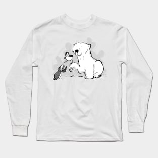 Polar Bear and Puffins Long Sleeve T-Shirt